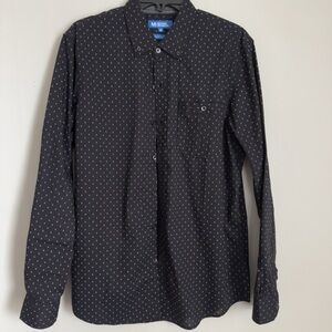 Michael Brandon Black and White Patterned Shirt